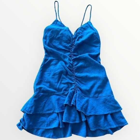 Zara Royal Blue Ruffle Mini - Picture 5 of 8